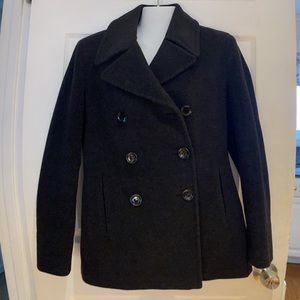 Calvin Klein Wool Double Breasted Coat